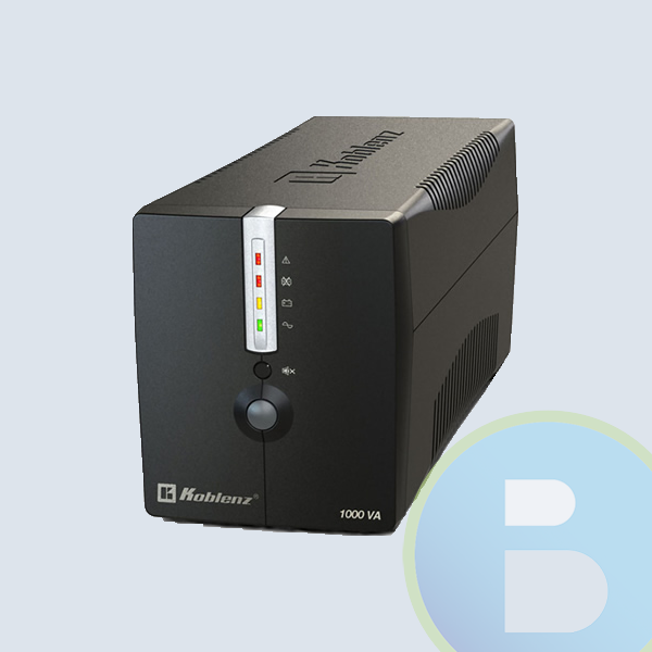 No-Break KOBLENZ 10017 USB/R, 1000 VA, 500 W, 1 h, Negro, Hogar y Oficina