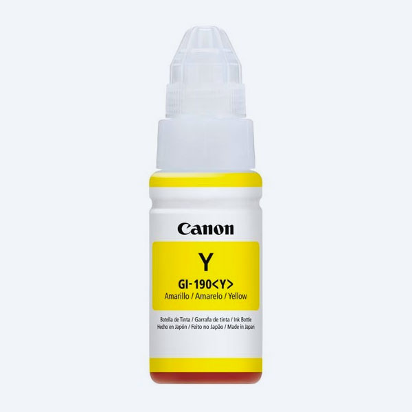 Botella de Tinta Canon GI-190, Amarillo