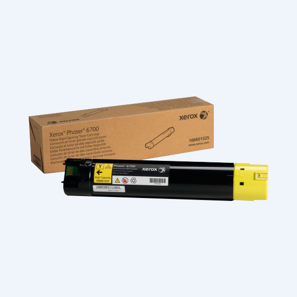 Tóner Xerox 106R01525, Amarillo, 12,000 Páginas, Alto Rendimiento, para Phaser 6700,