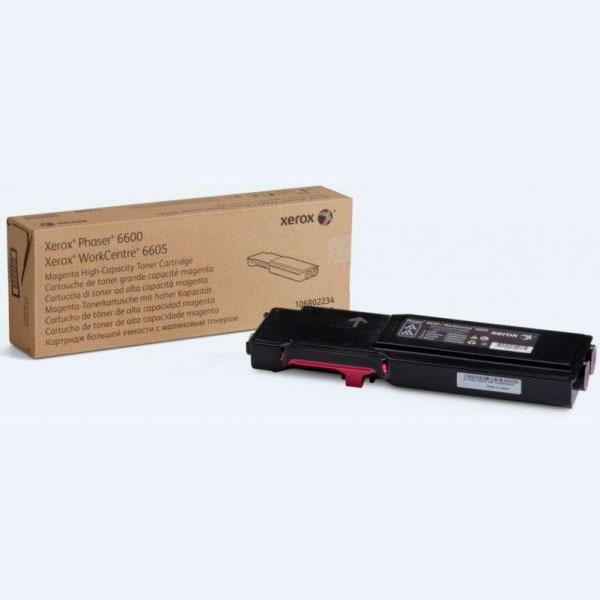 Tóner Xerox, Magenta, Alto Rendimiento,  6000 páginas, para Phaser 6600/6605