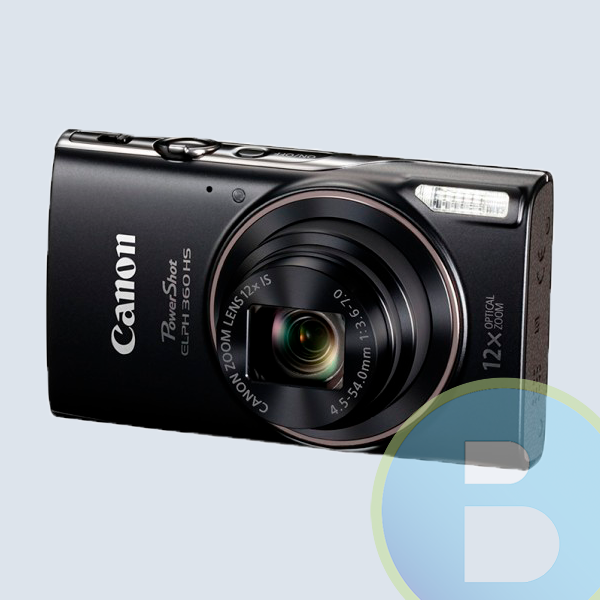 Camara CanonPowershot Elph 360 - 20.2 Mpx - 12X - Wi-Fi - Negro NFC,