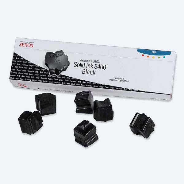 Barra de Tinta Sólida Xerox, Negro, 6800 páginas, para Phaser 8400