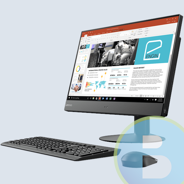 Lenovo V510z All-in-One 23'', Intel Core i5-7400T 2.40GHz, 4GB, 1TB, Windows 10 Pro 64-bit, Negro
