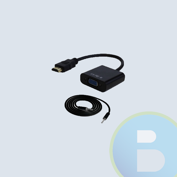 Data Components Adaptador HDMI Macho - VGA (D-Sub) + 3.5mm Hembra, Negro