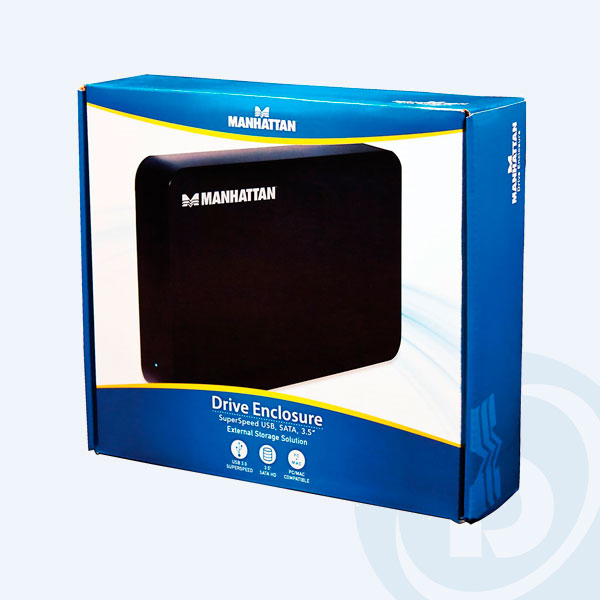 130295 - Caja para Disco Duro Manhattan, 3.5'', USB 3.0/SATA