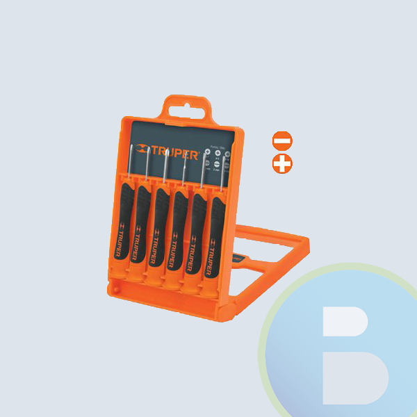 Juego De 6 Desarmadores Truper 14202 - JOY-6