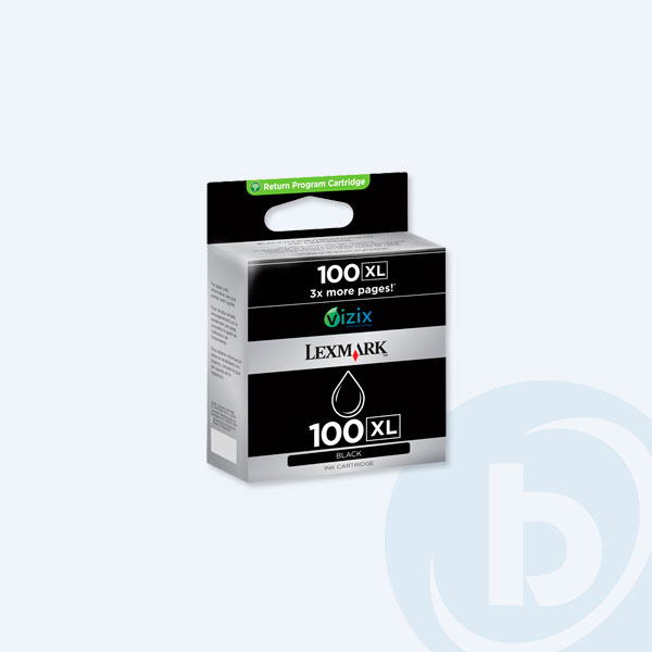 14N1068 - Cartucho Lexmark 100XL, 510 P&aacute;ginas, Negro
