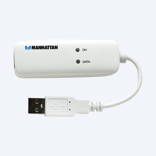 Fax Módem Teléfonico Externo 56K Manhattan a USB