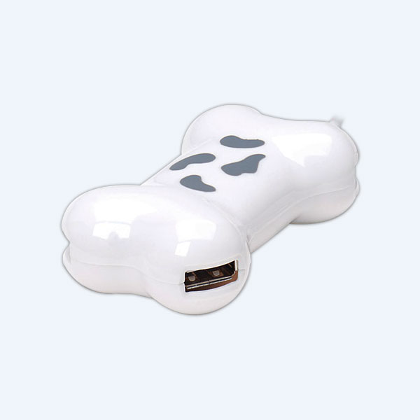Hub USB Manhattan, Velocidad 2.0, 4 Puertos, Hueso