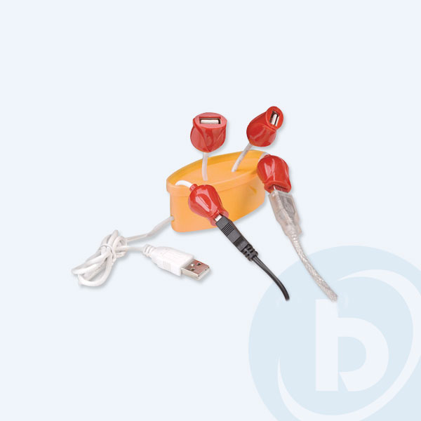 161510 - Hub USB Manhattan, Velocidad 2.0, 4 Puertos, Flores