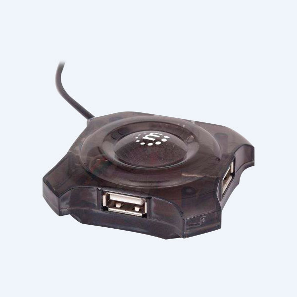 Mini Hub USB 2.0 Manhattan, 4 Puertos