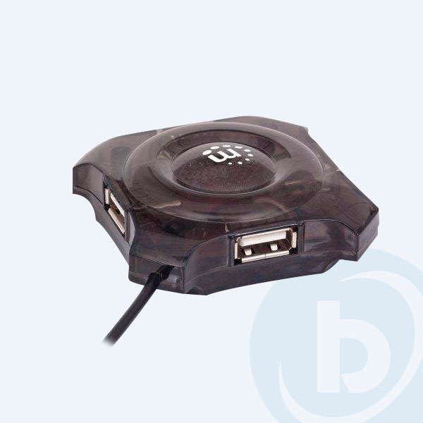 162272 - Mini Hub USB 2.0 Manhattan, 4 Puertos