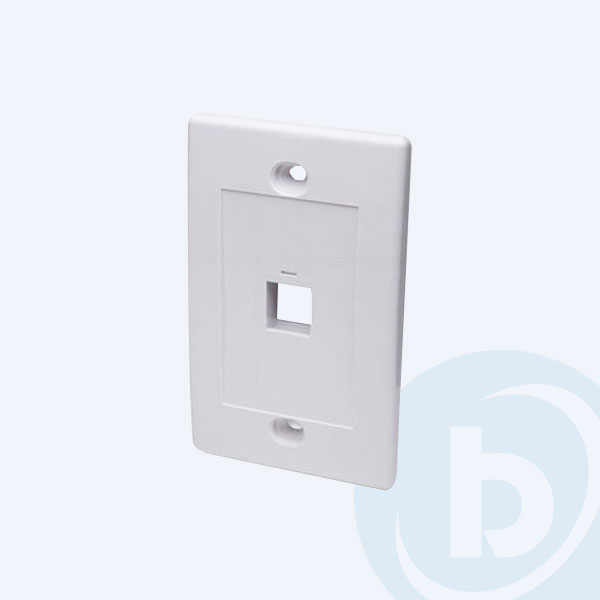 163286 - Tapa Faceplate Intellinet, 1 perforaci&oacute;n, blanco