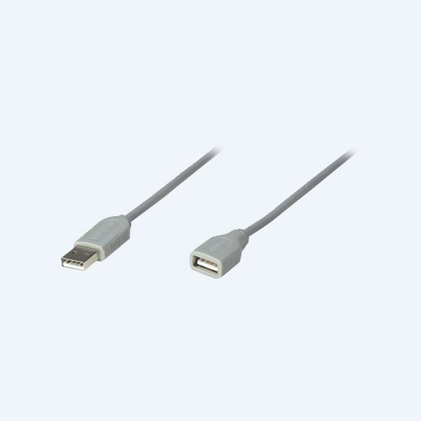 Cable de Extensión USB Manhattan, 1.8m, Gris