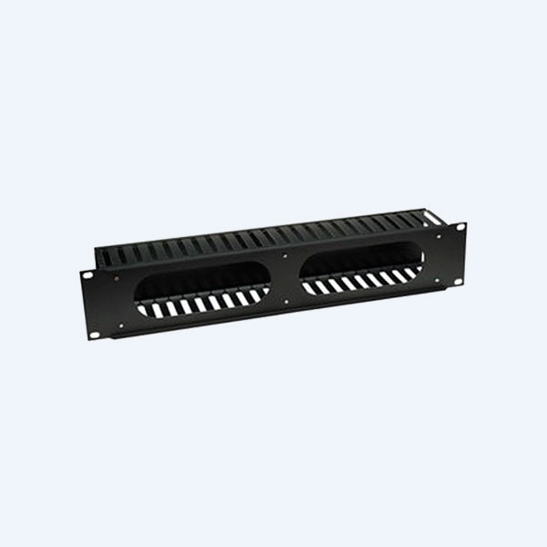 Organizador de Cables 19'' Intellinet, 2U, Tapa Plastico