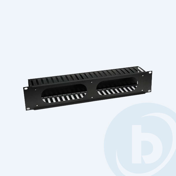 168458 - Organizador de Cables 19'' Intellinet, 2U, Tapa Plastico