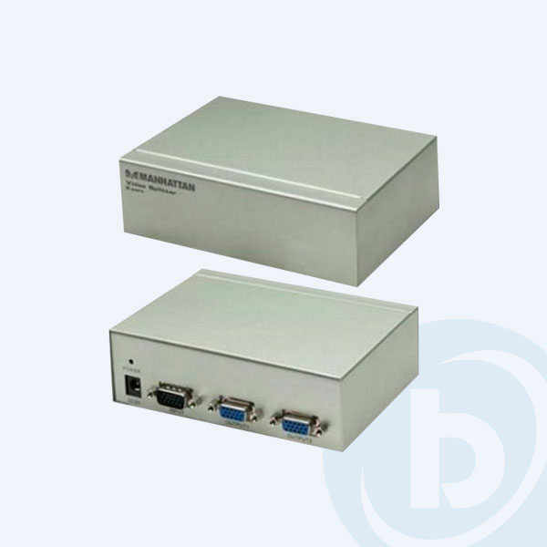 177207 - Divisor de Video (Splitter) Manhattan, 2 Salidas VGA, 2 Monitores/1 PC
