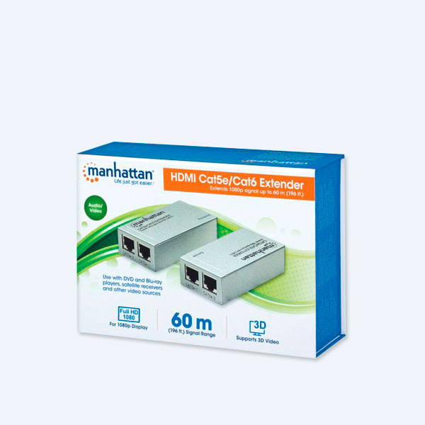 Extensor HDMI Manhattan, Cat 5e/6