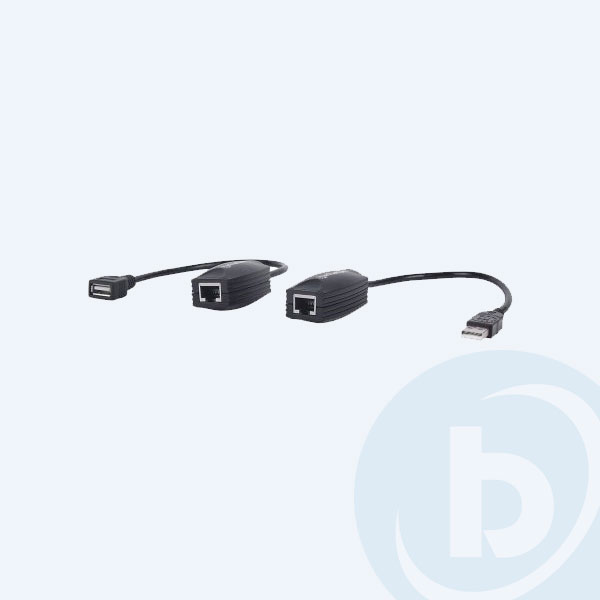 179300 - Cable Extensor de L&iacute;nea USB Manhattan, V&iacute;a RJ45, hasta 60m