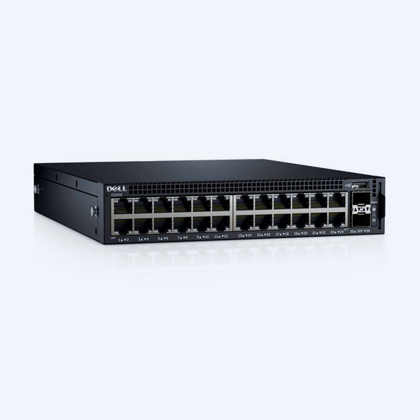 Switch Dell X1026P,  26 Puertos, 24 Puertos Gigabit Ethernet 10/100/1000 Mbps, 2 Puertos SFP, PoE