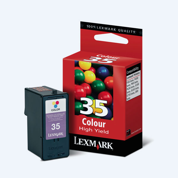 Cartucho Lexmark 35, Color, Alto Rendimiento