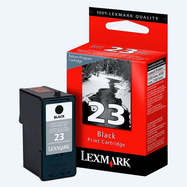 Cartucho Lexmark 23, Negro