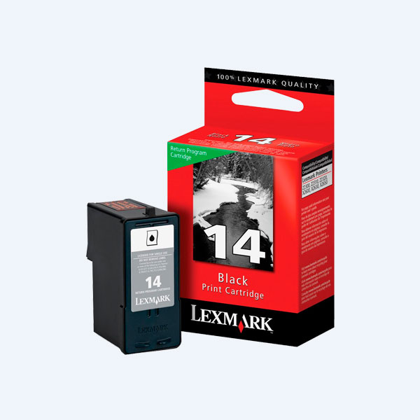 Cartucho Lexmark 14, Negro, 175 Páginas