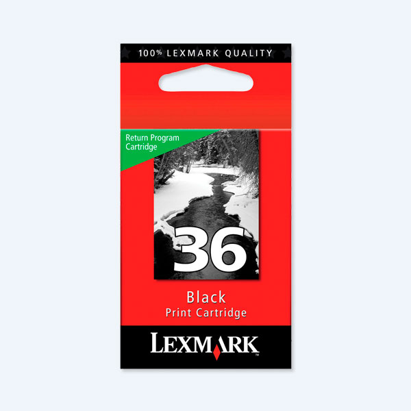 Cartucho Lexmark 36, Negro, P/X3650, X4650, X5650, X6650, X6675