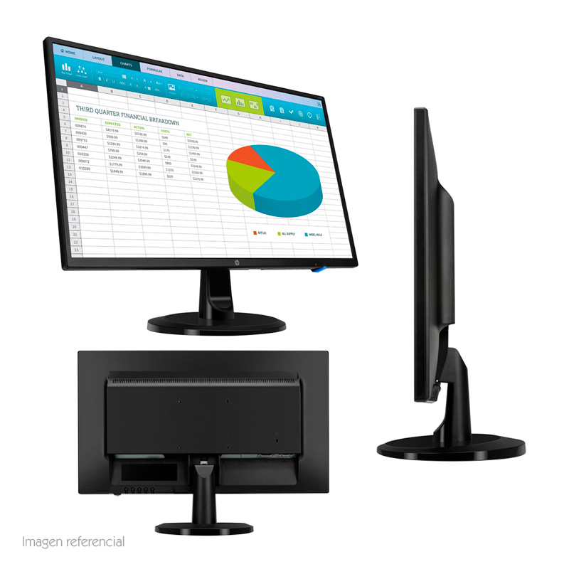 1RM28AA#ABA - MONITOR LED HP 23.8 N246V RESOLUCION (1920 X 1080)/VGA-HDMI-DVI/VESA 100/3-3-3