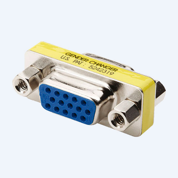 Cambiador de Género Mini VGA Manhattan, HD15 Hembra / HD15 Hembra