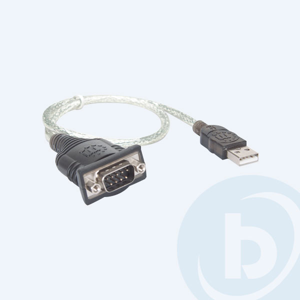 205146 - Cable convertidor Manhattan, USB a Serial (RS232), 9 pines macho, 45cm