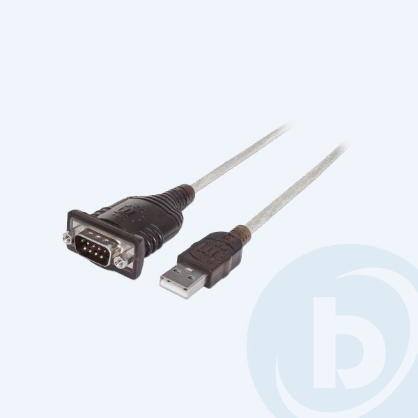205153 - Manhattan DB9M, Convertidor USB a Serial DB9M de bolsa, 1 puerto