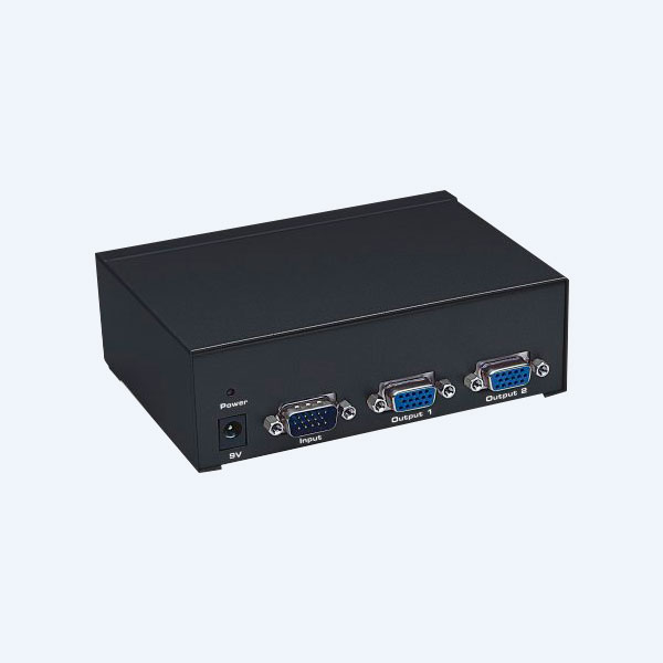 Divisor de Video (Splitter) Profesional Manhattan, 2 puertos, VGA, SVGA, Multisync
