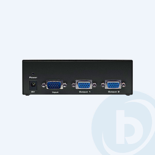 207331 - Divisor de Video (Splitter) Profesional Manhattan, 2 puertos, VGA, SVGA, Multisync