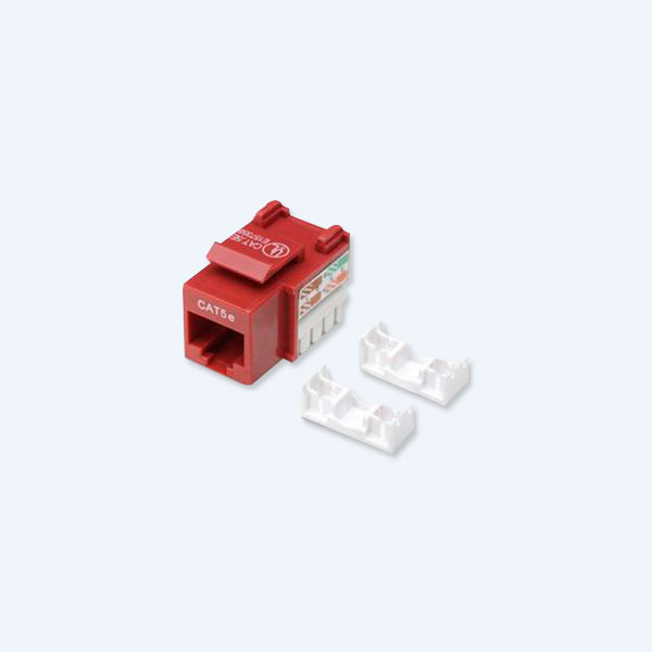 Jack Intellinet RJ45, Cat 5, Rojo
