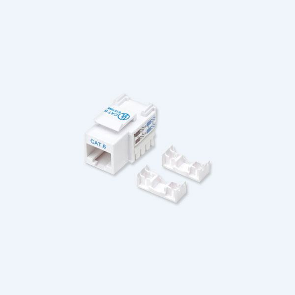 Jack Intellinet RJ45, categoria 6,blanco