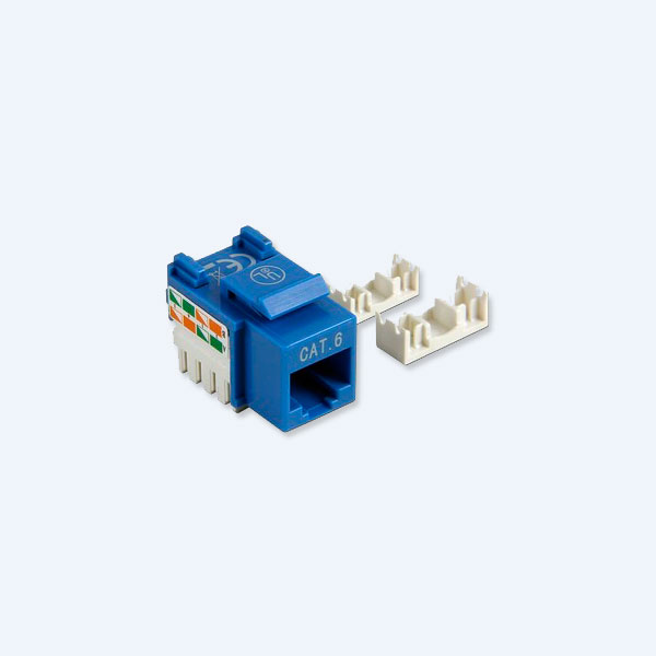 Jack Intellinet RJ45, Cat 6, Azul