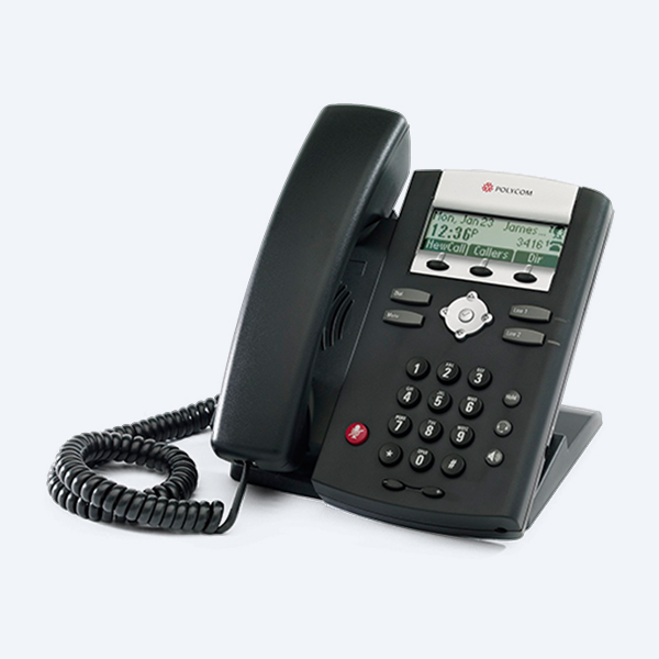 Teléfono IP Polycom SoundPoint IP 331, 2 Líneas, 2 Puertos Ethernet, PoE