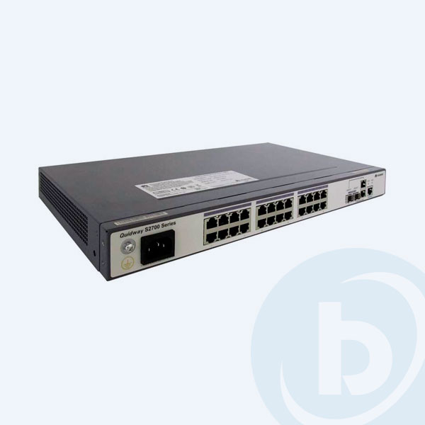2352302 - Switch Huawei S2700-26TP-EI-AC, 26 Puertos, 24 Ethernet 10/100 Mbps, 2 Gigabit Ethernet 10/100/1000 Mbps Dual, Administrable