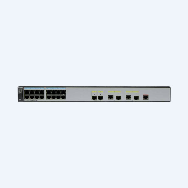 Switch Huawei S2750-20TP-PWR-EI-AC, 20 Puertos, 16 Ethernet 10/100 Mbps, 2 Puertos SFP,  2 Puertos DUAL,  Administrable, PoE
