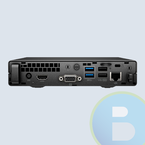 2NJ18LT - Mini PC HP 260 G2, Intel Celeron 3855u, 1.6GHz, 4GB, 500GB, Bluetooth, Win 10