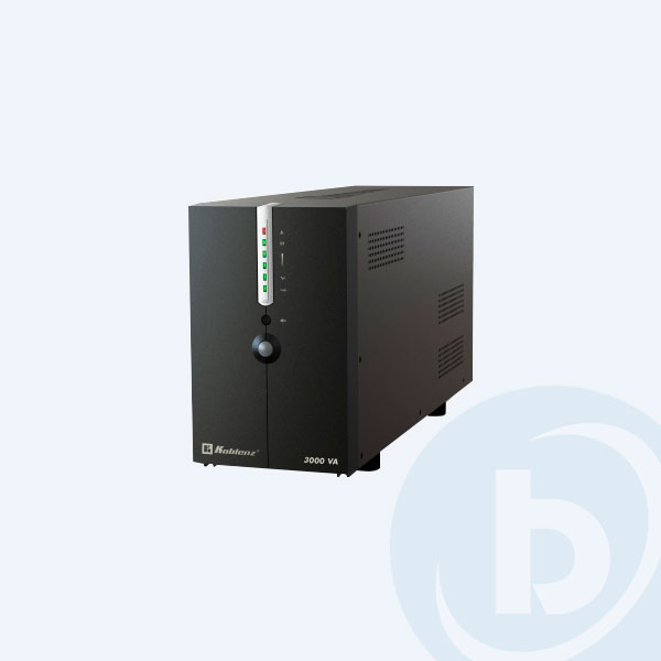 30018 USB/R - No Break Koblenz 30018, 3000 VA, 1800 Watts, 8 Contactos, 10 Minutos, Torre