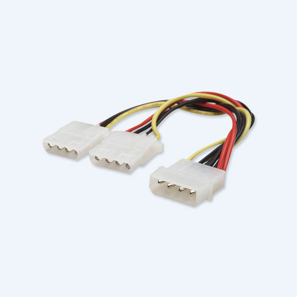 Cable Y de alimentación Manhattan, Mólex macho a Mólex dual hembra