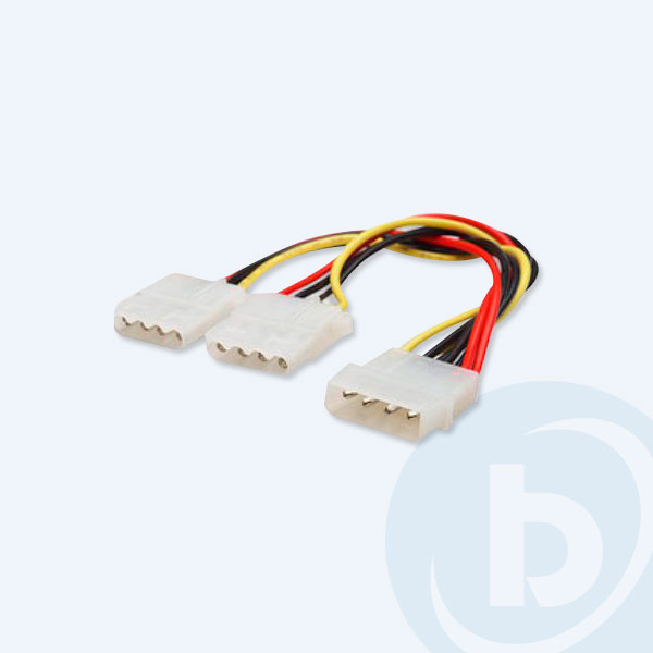 301503 - Cable Y de alimentaci&oacute;n Manhattan, M&oacute;lex macho a M&oacute;lex dual hembra