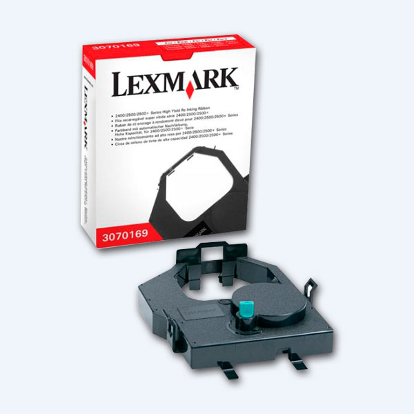 Cinta Lexmark 3070169, Negro Autoentintado, 8 Millones de Caracteres, Alto Rendimiento