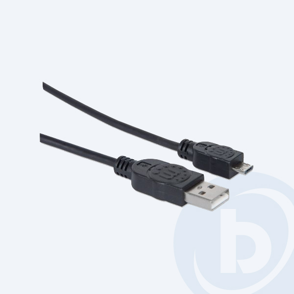 307161 - Cable USB 2.0 Manhattan 307161, 1M, Micro USB, Negro