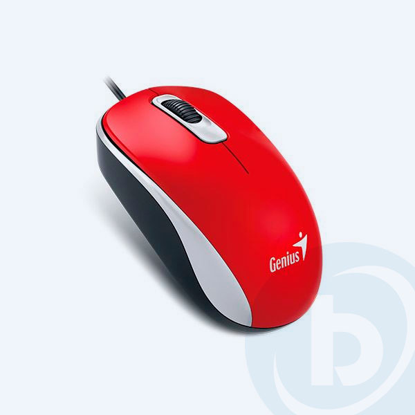 31010116104 - Mouse &Oacute;ptico Genius DX110, USB, 3 botones, Rojo