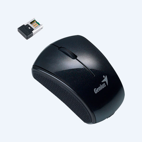 Mouse Óptico Genius Micro Traveler 900S, Inalámbrico, 3 Botones, Negro
