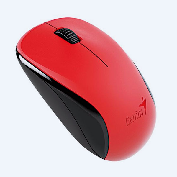 Mouse Genius BlueEye NX-7000, Inalámbrico, 3 Botones, Rojo