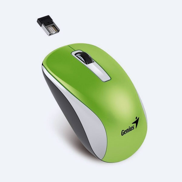 Mouse Óptico Genius Blue Eye NX-7010, USB, 3 Botones, Blanco/Verde